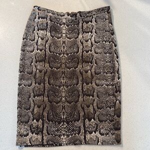 H&M Vintage Snakeskin Pencil Skirt